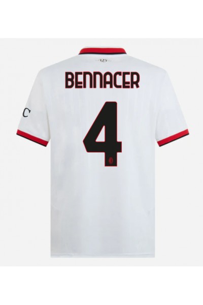 Fotbalové Dres AC Milan Ismael Bennacer #4 Venkovní Oblečení 2024-25 Krátký Rukáv Fotbalové Dres AC Milan Ismael Bennacer #4 Venkovní Oblečení 2024-25 Krátký Rukáv